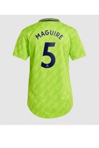 Manchester United Harry Maguire #5 Voetbaltruitje 3e tenue Dames 2022-23 Korte Mouw